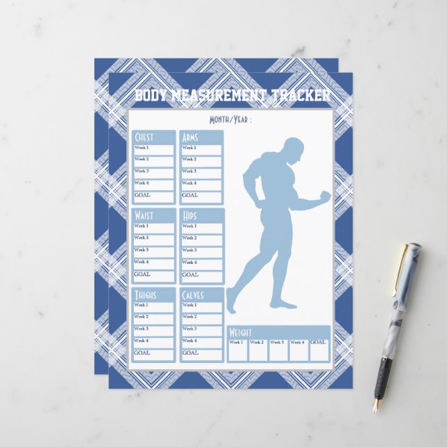 Lámina Gráfico de pérdida de peso del rastreador de medic (Anverso/Reverso In Situ)