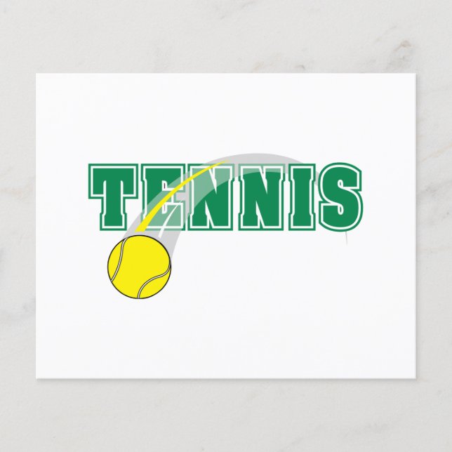 Lámina gráfico de texto de tenis (Anverso)
