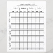 Gráfico mensual de 4 columnas para los gráficos de