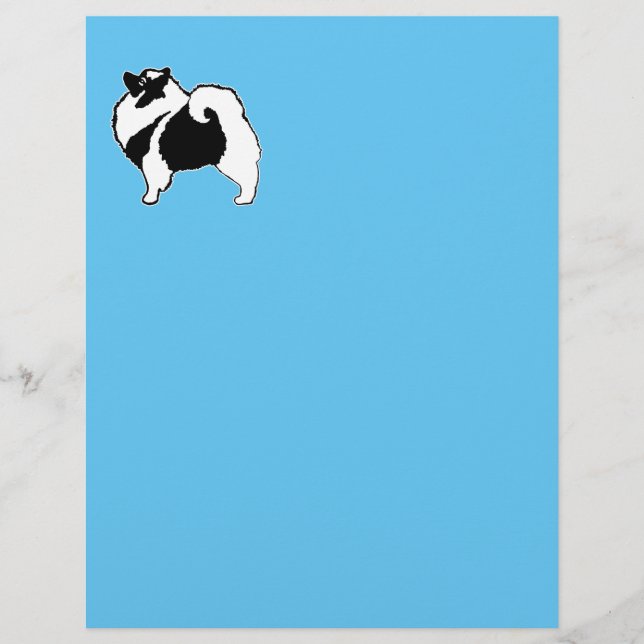 Lámina Gráficos de Keeshond - Arte de perro original lind (Anverso)