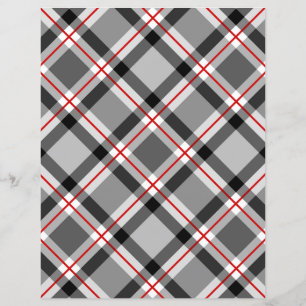 Lámina Gran acabado moderno, negro, blanco, gris y rojo