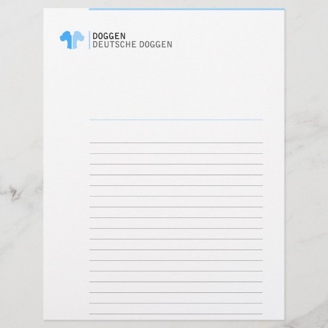 Lámina Gran danés (Anverso)