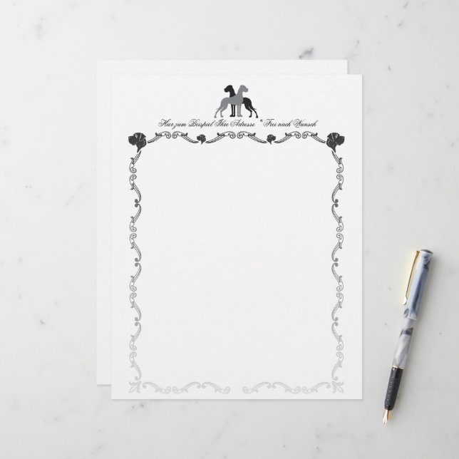 Lámina Gran danés (Anverso/Reverso In Situ)