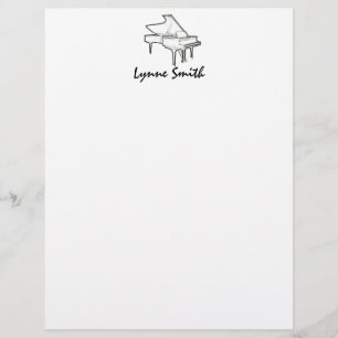 Lámina Gran "Dibujo" de piano personalizado