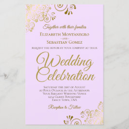 Lámina Gran invitación a la boda de Lilac BUDGET