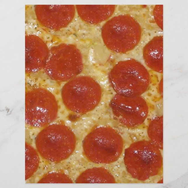 Lámina gran pizza de pepperoni (Anverso)