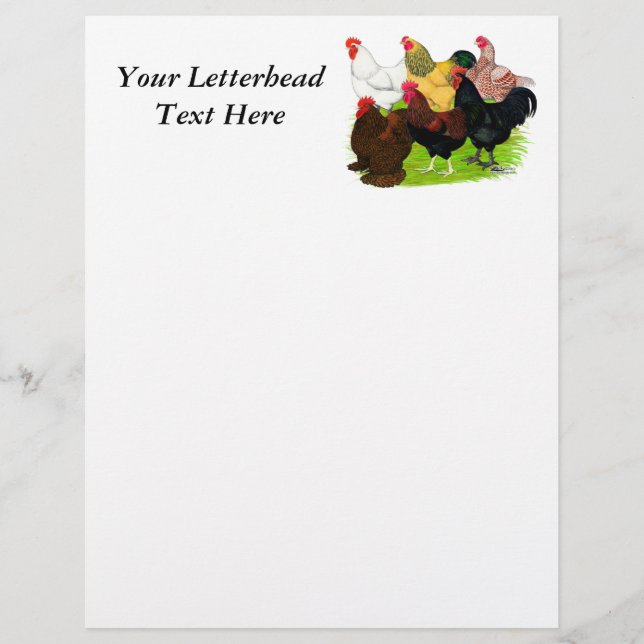 Lámina Gran variedad de gallos (Anverso)