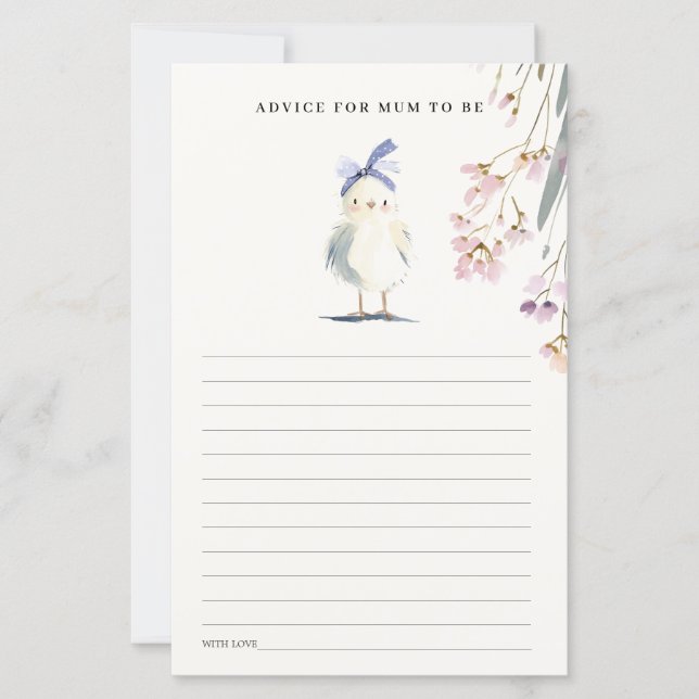 Lámina Granja de pollitos lindos: consejos florales para  (Anverso)