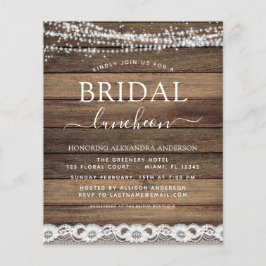 Lámina Granja Luncheon con ducha de novia de presupuesto