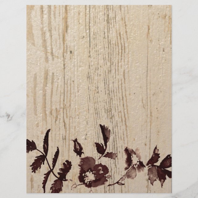 Lámina Grano de madera texturada lavado blanco (Anverso)