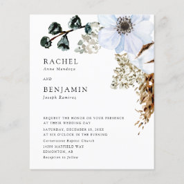 Lámina Grass Elegant Boho Boda Floral