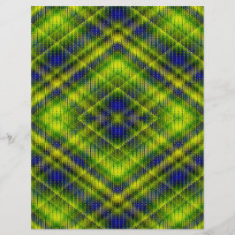 Lámina Green Argyle Scrapbook Paper 2-Sided Page