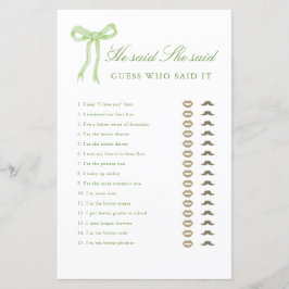 Lámina Green Bow Dijo Que Dijo Que Había Jugado A La Duch