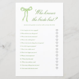 Lámina Green Bow quien conoce a la novia como mejor juego