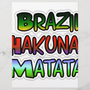 Lámina Green Brazil Hakuna Matata Gifts