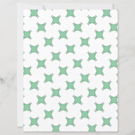 Lámina Green Cross star on White Scrapbook Paper