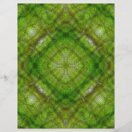 Lámina Green Serene Gardens Scrapbook Paper 2-Sided Page