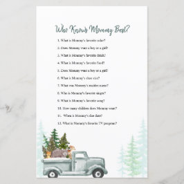 Lámina Green Truck Woodland quien conoce a mi mejor parti