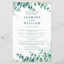 Lámina Greenery Eucalyptus Frameborder Boda