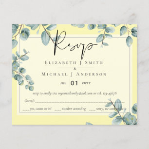 Lámina Greenery Eucalyptus Lilac Lemon Gray Boda