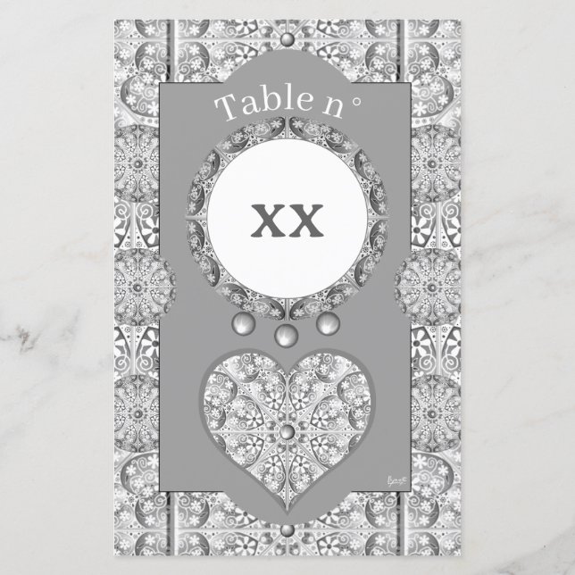 Lámina Gris de encaje cerámico (Reverso)