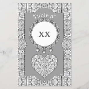 Lámina Gris de encaje cerámico