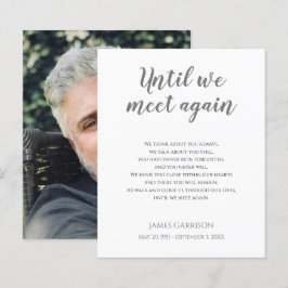 Lámina Gris hasta que nos reunimos de nuevo con poema con