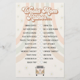 Lámina groovly retro baby ducha preferiría jugar