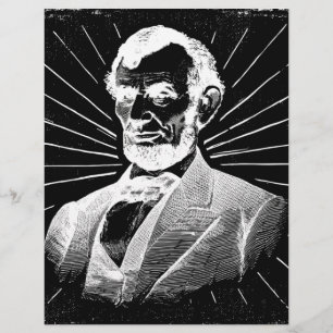 Lámina grunge abraham lincoln