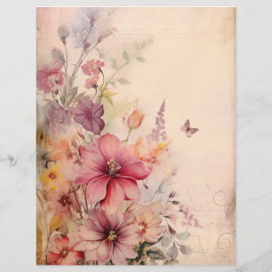 Lámina Grunge Floral 5 AIda