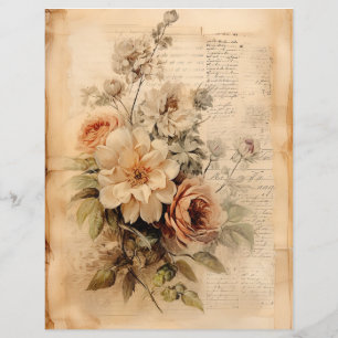 Lámina Grunge Floral 6 AIda