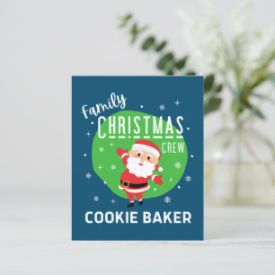 Lámina Grupo familiar Navidades Fiesta Pajamas Cookie Bak
