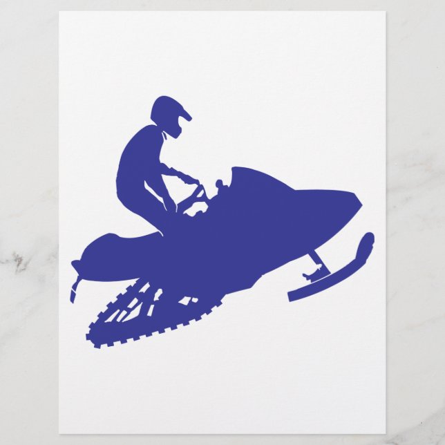 Lámina Guay Blue Snowmobiler (Anverso)