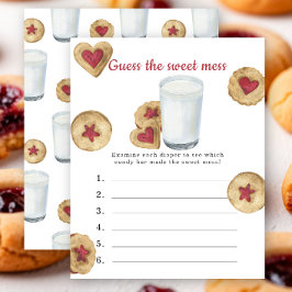 Lámina Guess the sweet mess Milk & Cookie jam Baby shower