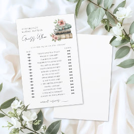 Lámina Guess Who Book Bridal Shower Game