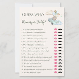 Lámina Guess Who Mommy or Daddy Game Bearly Wait Boy 