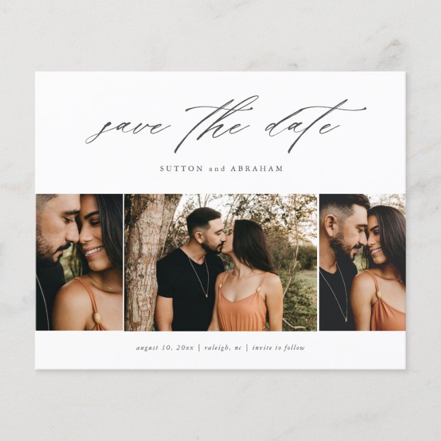 Lámina Guión de presupuesto 3 Foto Guardar fecha (Anverso)