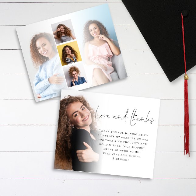 Lámina Guión de presupuesto 6 Foto Graduación Amor Gracia (Front and back view)