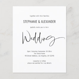 Lámina Guión de presupuesto Código QR Invitación a la bod