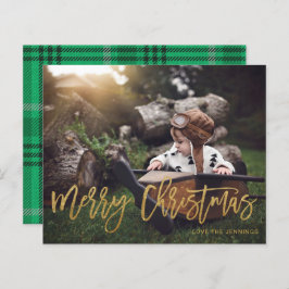 Lámina Guión del Purpurina de oro navideño del presupuest