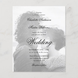 Lámina Guión moderno 2 Foto Invitación a matrimonio presu