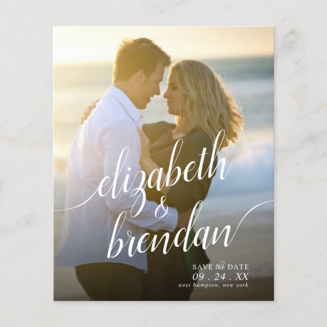 Lámina Guión moderno Guardar el Boda de presupuesto de fe (Anverso)