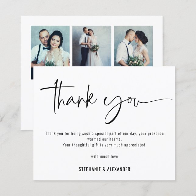 Lámina Guión presupuestario Código QR 3 fotos Boda Gracia (Anverso / Reverso)