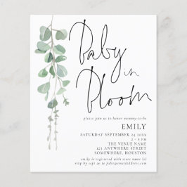 Lámina Guión presupuestario Eucalyptus Baby en Invitación