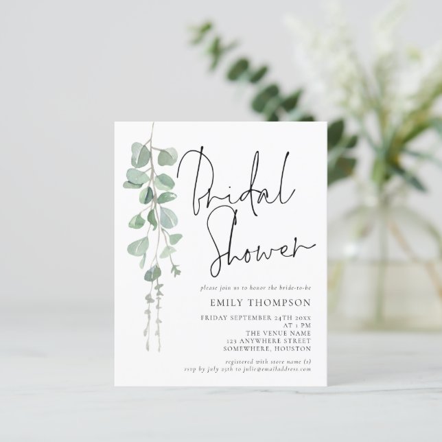 Lámina Guión presupuestario Eucalyptus Invitación a la du (Anverso de pie)