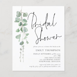 Lámina Guión presupuestario Eucalyptus Invitación a la du