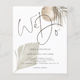 Lámina Guión presupuestario Hacemos Boho Pampas Invitació