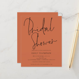 Lámina Guión presupuestario Invitación a la ducha de novi