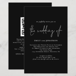 Lámina Guión simple presupuesto Código QR Invitación a la