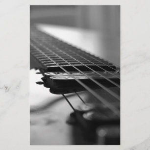 Lámina Guitarra blanca y negra